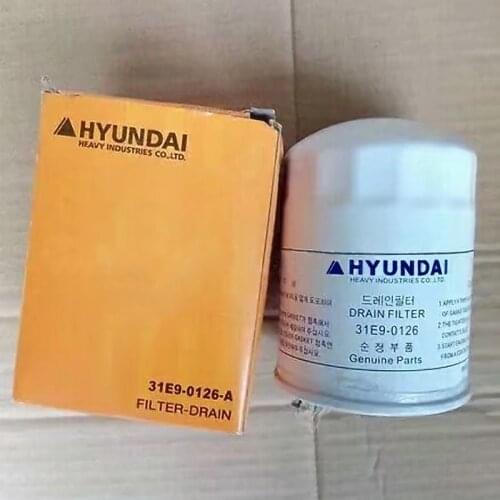 31E9-0126 hydraulic line return filter element for excavator R210-5 R215-7 R225-7