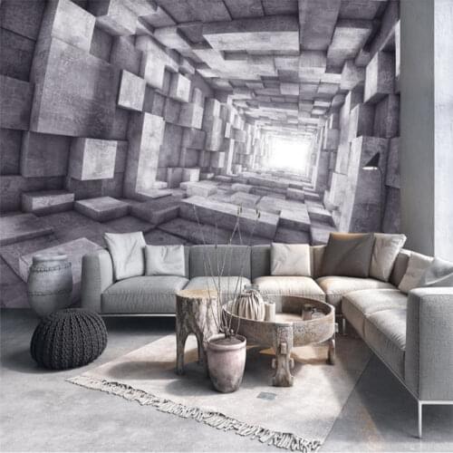 3d wallpaper custom non-woven Space tunnel 3d wallpaper for walls wallpapers for living room photo wallpaper murals