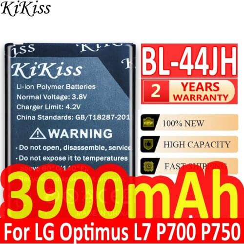 3900mAh Big Power Battery BL-44JH For LG Optimus L7 P700 P750 p705 MS770 E440 E460 E455 BL 44JH Battery High Capacity