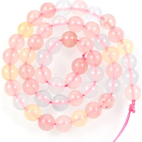 Natural Stone Beads Transparent Amazonite Loose Beads for Jewelry Making Needlework DIY Bracelet Strand 4-12 MM