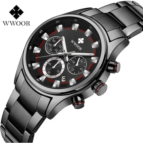 WWOOR Watch For Men 2021 Sport Waterproof Mens Watches Custom Design Quartz Watch Creative Clock Wristwatches Relogio Masculino