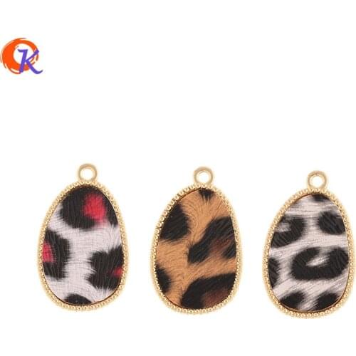 Cordial Design 60Pcs 18*28MM Jewelry Accessories/Charms/Leopard Print Effect/Drop Shape/DIY Making/Hand Made/Earrings Findings