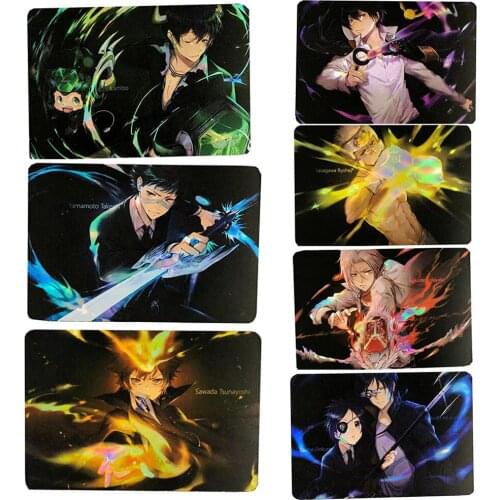 Anime Figure Hitman Rebrn A Photograph of The Whole Family Vongola Famiglia Series Figures Flash Card Collection Gift Kids Toys