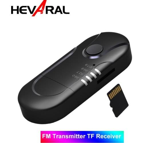 HEVARAL USB FM Transmitter Bluetooth Wireless Adapter For Car Kit Auxz Audio Player TF Music Adapter Wireless Receiver Handsfree