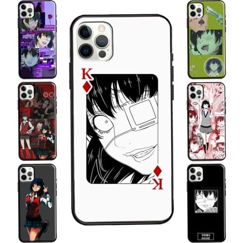 Ikishima Midari Kakegurui Anime For iPhone 11 Pro Max XS 8 7 Plus SE 2020 X XR Case For iPhone 12 Pro Max mini Coque