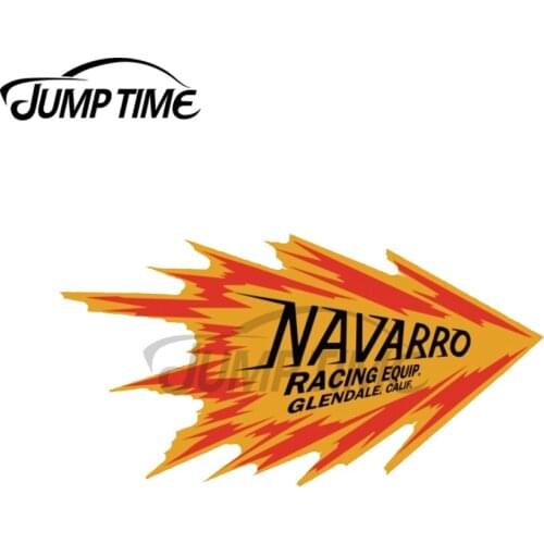 JumpTime 13 x 5.8cm Navarro Racing Equipment Sticker Hoodie Mask Car Sticker Creative Refrigerator Decal Personality Car Wrap