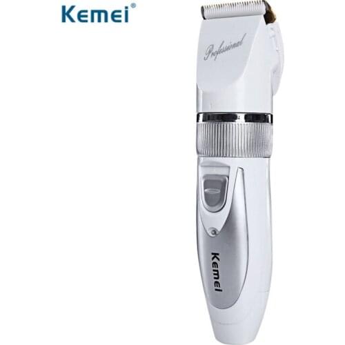 Kemei Titanium Blade Professional Hair Trimmer Rechargeable Electric Hair Clipper Barber Cutting Machine Shaver Razor