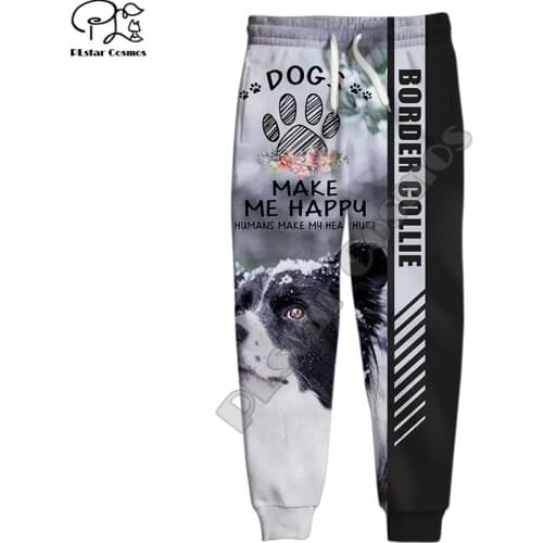 PLstar Cosmos Animal Pitbull Dog Kawaii Cute Funny Men/Women Streetwear 3DPrint Harajuku Casual Jogger Autumn Trousers pants B-2