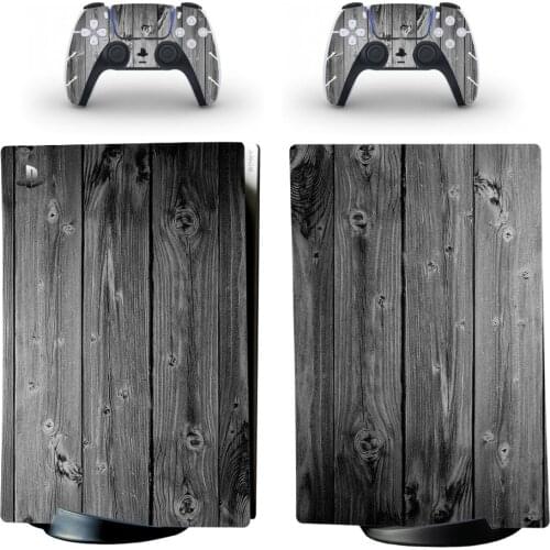 Logs Style PS5 Digital Edition Skin Sticker for Playstation 5 Console & 2 Controllers Decal Vinyl Protective Skins Style 1