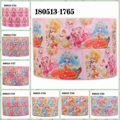 New cartoon 50 yards cure ange pattern ribbon printed grosgrain, satin ribbons DIY Tape free shipping