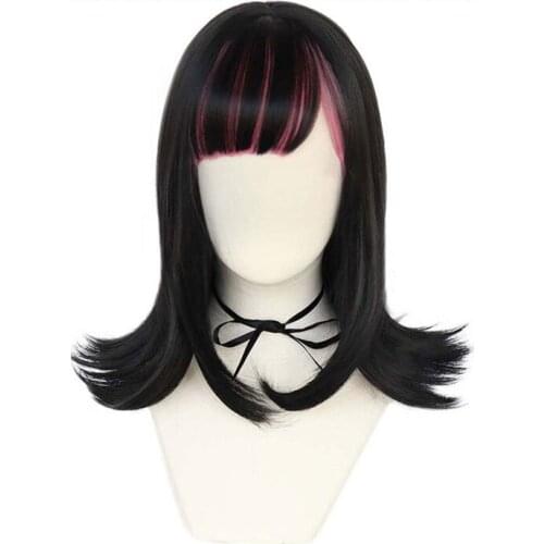 Anime Akudama Drive Ordinary Person Swindler Women Short Wig Cosplay Costume Heat Resistant Synthetic Hair Wigs + Wig Cap