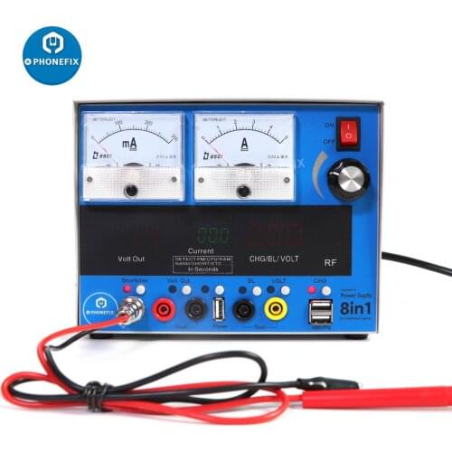 PHONEFIX FX-818 DC Power Supply Short Circuit Repair Lab Power Supply Source Voltage Regulator Fastly Detect Charging Fault
