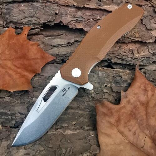 Outdoor Tactical Camping Hunting Survival Pocket Quick Folding Knife Ball Bearing Flipper D2 Blade Hiking Knive Garden Hand Tool