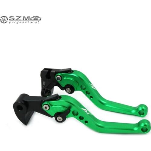 Adjustable Short Long Brake Clutch Levers For YAMAHA YZFR1 YZF-R1 YZF R1 2015 2016 2017 Motorcycle Accessories Green With Logo