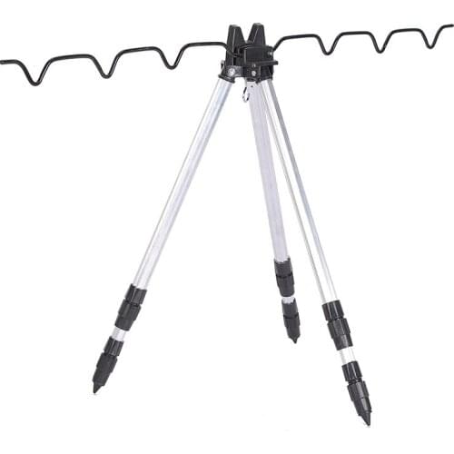 Fishing gear, fishing rod triangle bracket, telescopic sea rod throwing rod aluminum alloy bracket, fishing supplies