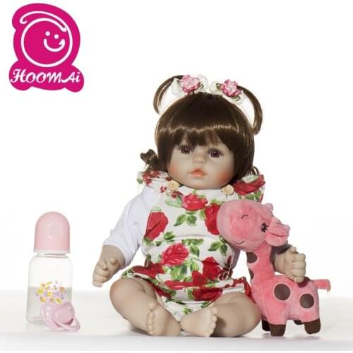Feelwind 19Inch Boneca Reborn Silicone Reborn Baby Dolls Com Corpo De Silicone Menina Baby Dolls Kids Birthday Christmas Gift