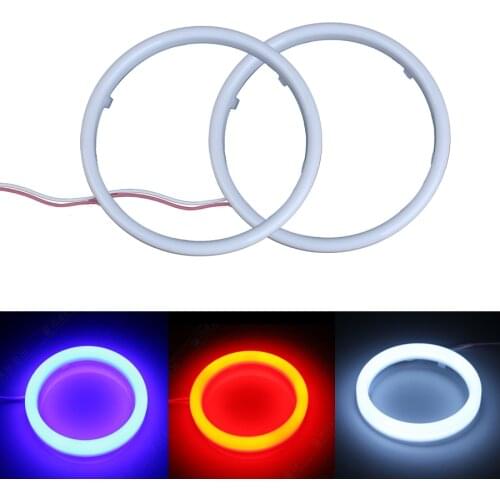 1 Pair Car Angel Eyes Led Halo Ring Headlight DRL Universal for Car Auto Moto Motorcycle Accessories DC LED 12V