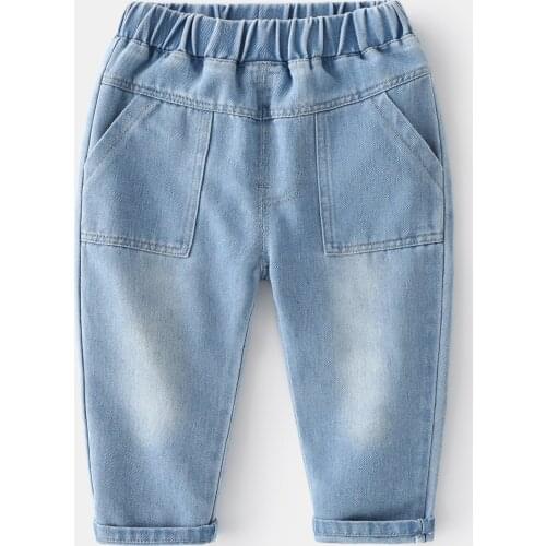 Spring Girls Jeans Baby Kids Jeans for Children Boys Girls Leggings Denim Pants Toddler Pants Girls Kids Pants for Boy Girl 2-8Y