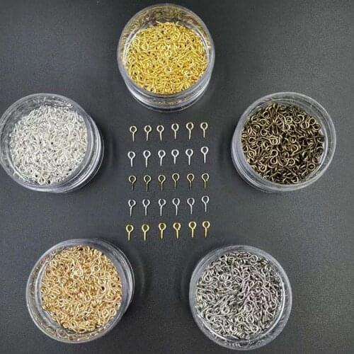 4x8/5X10mm Small Sheep Eyes Nail Screw Jewelry Accessory Claw Nails Beaded Pendant DIY Jewelry Accessories