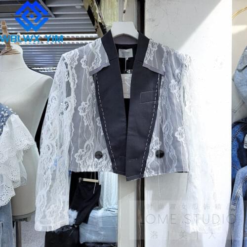 WBLWX YIM Women's Blazers With Short Sleeves