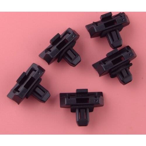 5Pcs Black Plastic Car Front Bumper Moulding Clip Fastener 5219752010 52197-52010 Fit for Toyota Highlander Echo 2001 2002