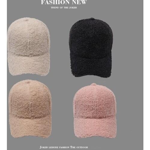 Winter Warm Caps for Women Thicken Mens Casual Hat Adult Solid Color Baseball Caps