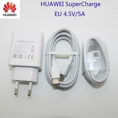 Huawei Mate 9 10 20 P10 Plus P20 Pro Honor V10 Supercharge Fast Quick Super Charger 4.5V 5A Type-C USB 3.0 Type C Cable