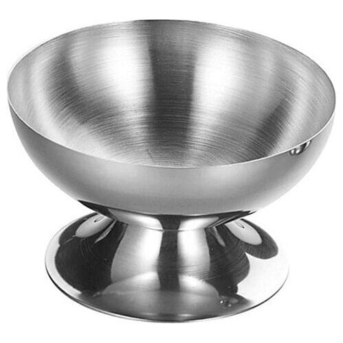 30pcs/lot Stainless Steel Ice Cream Cup Bowl Dessert Salad Pudding Sorbet Bowl For Home Bars Kitchen Free Shipping ZA5150