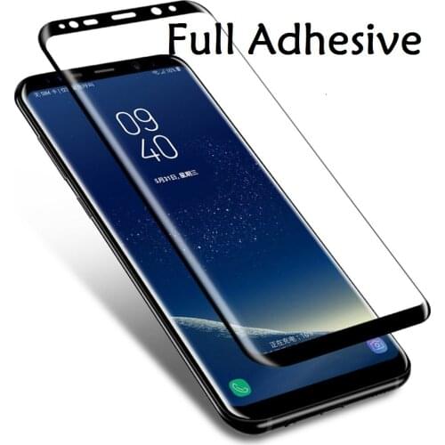 3D Curved Full Glue Tempered Glass For Samsung Galaxy S8 S9 S10e Plus Full Adhesive Screen Protector For Note 8 9 10 pro Glass
