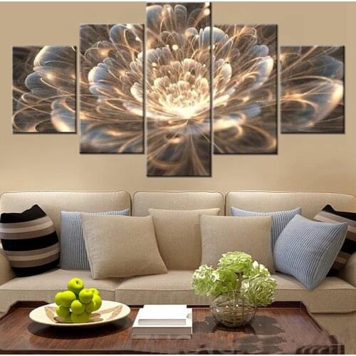 5 Piece Fireworks diamond painting Full Square,round diamond,rhinestone embroidery Mosaic Multi picture,Golden Flowers A506