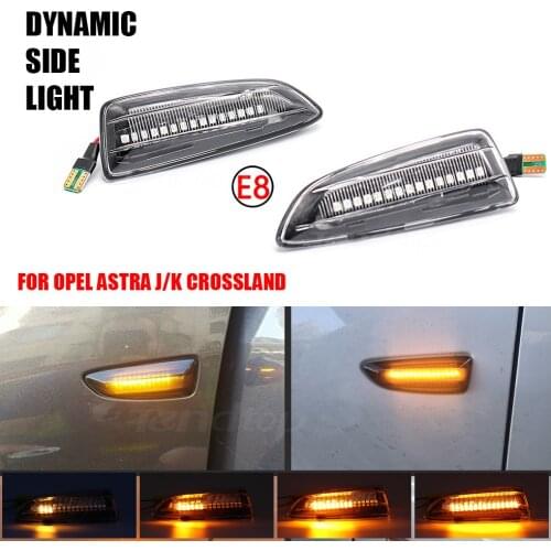 Dynamic Flashing Led Side Marker Turn Signal Light For Opel Astra J Astra J K Zafira C Insignia B Grandland X Indicator Lamp