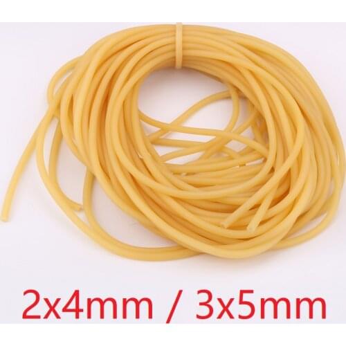 2mm x 4mm 3mm x 5mm Nature Latex Rubber Hoses Flexible Pipe High Resilient Elastic Surgical Medical Tube Soft Slingshot Catapult