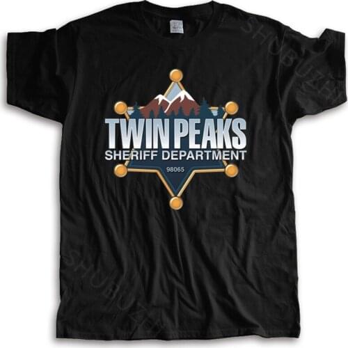 Hot sale men brand t shirt summer cotton tshirt Twin Peaks Sheriff Department fashion brand T-Shirt