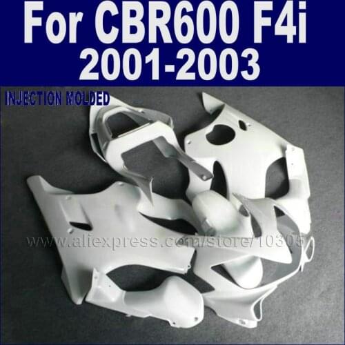 Customize Injection molding fairings kit for Honda 2001 2002 2003 CBR 600 F4i 01 02 03 cbr 600 f4i all white fairing set bodywor