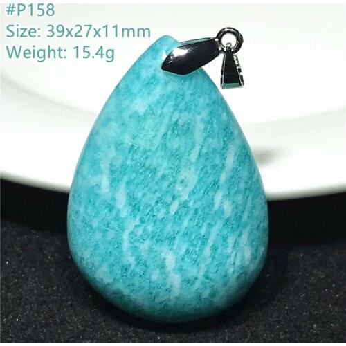 Top Natural Ice Amazonite Pendant For Woman Lady Man Gift Crystal Mozambique Water Drop 29x22x13mm Beads Gemstone Jewelry AAAAA