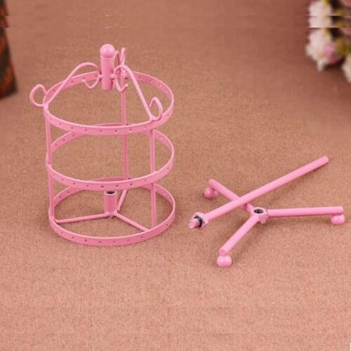 Fashion Round 72 Holes Earrings Stud Necklace Jewelry Display Jewllery organization Multifunctional Metal Display Stand Holder
