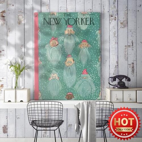 Fashion New York Poster, Long Beard Art Prints, Pop Wall Art Decor, Funny Big Beard Prints Poster, Living Room Home Decoration