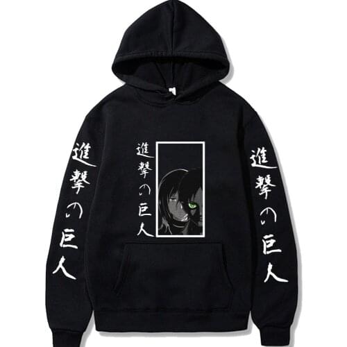 Attack on Titan Fashion Animation Hoodies Pullovers Tops Unisex Clothes