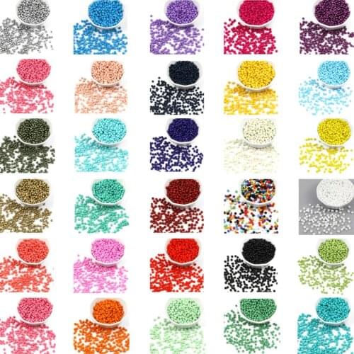 Multicolor Glass Seed Seed Beads Cylinder Loose Spacer Beads DIY Making Necklace Jewelry Gifts 4mm x 3mm,1Packet(5100PCs/Packet)