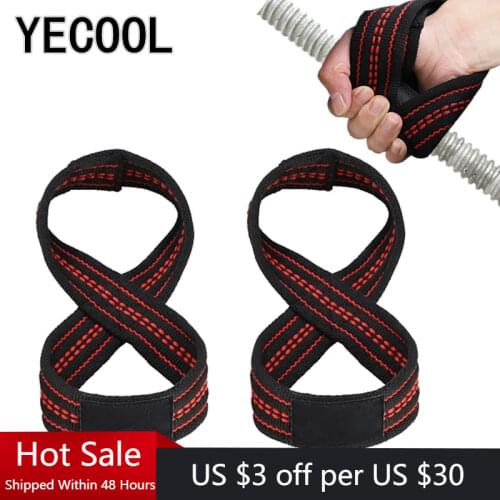 Classic Figure 8 Weight Lifting Straps Power lifting DeadLift Pull Up Wrist Strap Gym Fitness Bodybuilding Auxiliary Equipment
