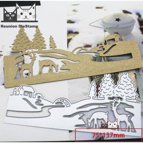 Reunion 2020 New Christmas deer tree Metal Cutting Dies DIY Scrapbooking Paper Photo Album Crafts Die Cut Seal Punch Stencils