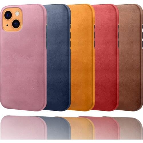 Luxury Vegan PU Leather Cover On The For iPhone 13 Mini Funda Wearable Slim Coque For Apple iPhone 13mini 5.4" 2021 Phone Case