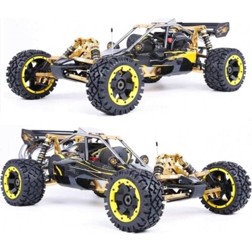 RUFAN Rovan Baja 5B 360 2WD 2T 36cc Gasoline Engine CNC Alloy Front Rear Arm Suspension Symmetrical Steering RC Truck