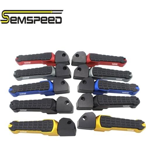 SEMSPEED Rear Foot Pegs Pedal 2PCS Left Right Foot-rest Footrest for Honda CBR150 125 250 CB125 150 250 300 400 GROM MSX125 RC51