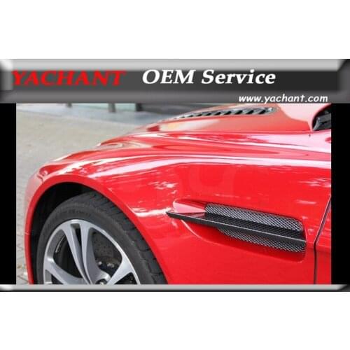 Car-Styling Dry Carbon Fiber Side Striker Trim Fit For 2006-2015 V8 Vantage & S V12 Vantage & S Side Striker Replacement