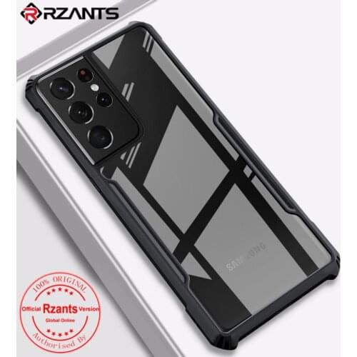 Rzants For Samsung Galaxy S21 S21 Plus Galaxy S21 Ultra Case Hard Hybrid Shockproof Slim Crystal Clear Cover Phone Casing