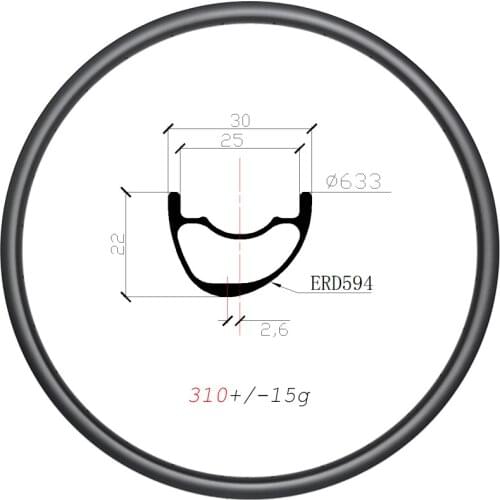 29er 310g Ultralight asymmetric MTB XC 30mm carbon rim clincher tubeless 22mm deep 28H 32H UD matte glossy 29in mountain wheel