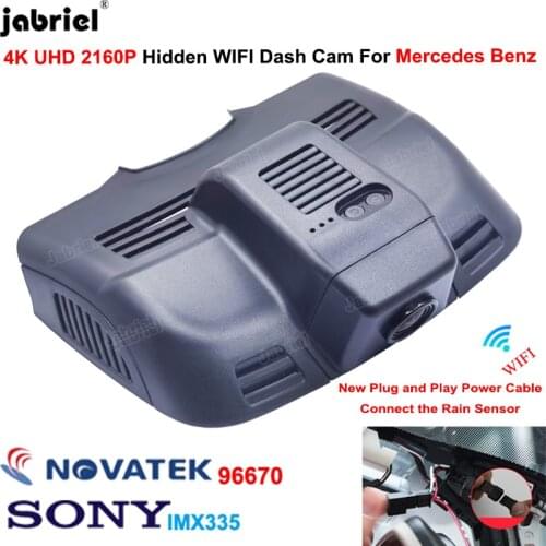 4K 2160P New Car DVR Dash Cam For Mercedes Benz E Class 200d 220d 250d 300d 350d 200 250 300 350 400 W212 C207 C Class W204 C204
