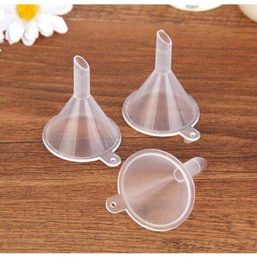 1PCS Mini Plastic Funnel Small Mouth Liquid Oil Funnels Laboratory Supplies Tools School Experimental Supplies