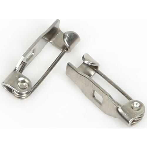 20pcs Stainless Steel Brooch base Metal Pins 4*14mm 4.5*17mm Pins back Locking Clasp Pin holder Jewelry Accessories